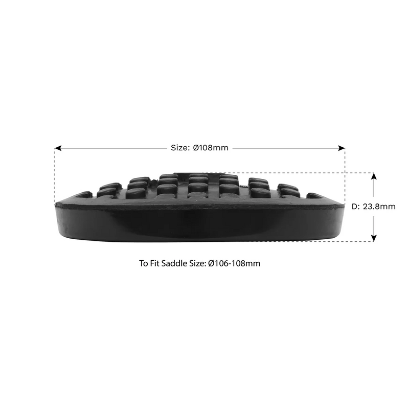 Sealey Safety Rubber Jack Pad Type C Ø108mm