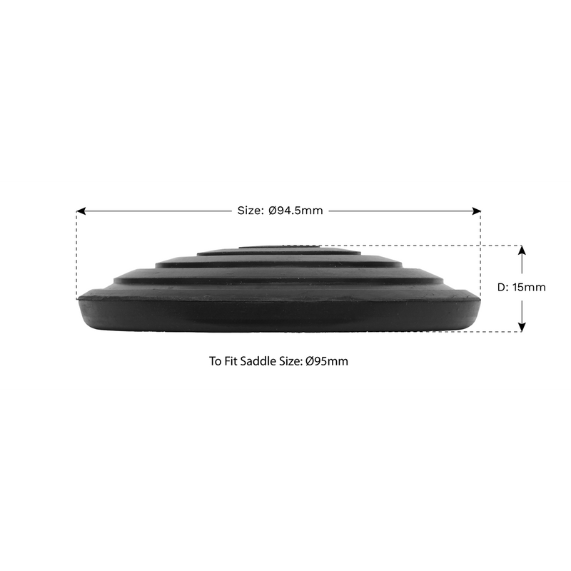 Sealey Safety Rubber Jack Pad - Type C Ø94.5mm