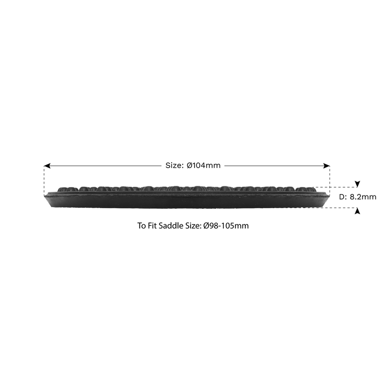 Sealey Safety Rubber Jack Pad - Type B Ø104mm