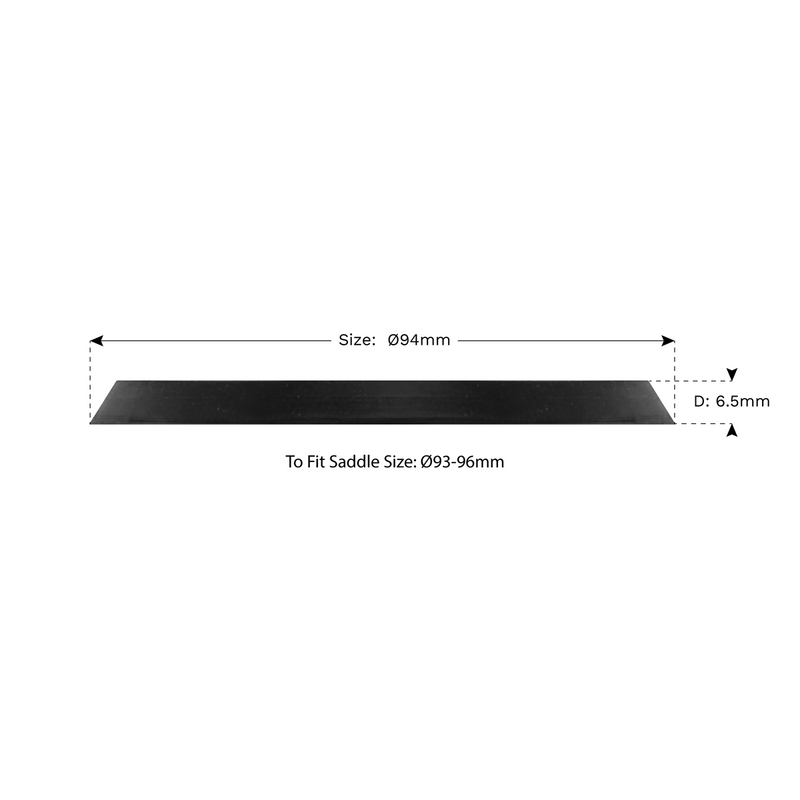 Sealey Safety Rubber Jack Pad - Type B Ø94mm