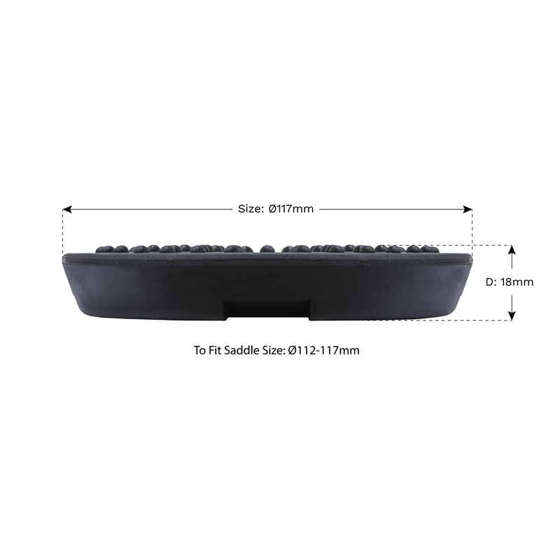 Sealey Safety Rubber Jack Pad Type B Ø117mm