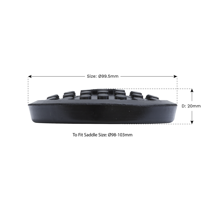 Sealey Safety Rubber Jack Pad Type C Ø99.5mm