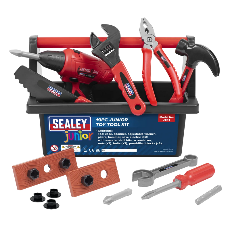 Sealey Junior Toy Tool Set 19 Piece Model JTK1 for Kids