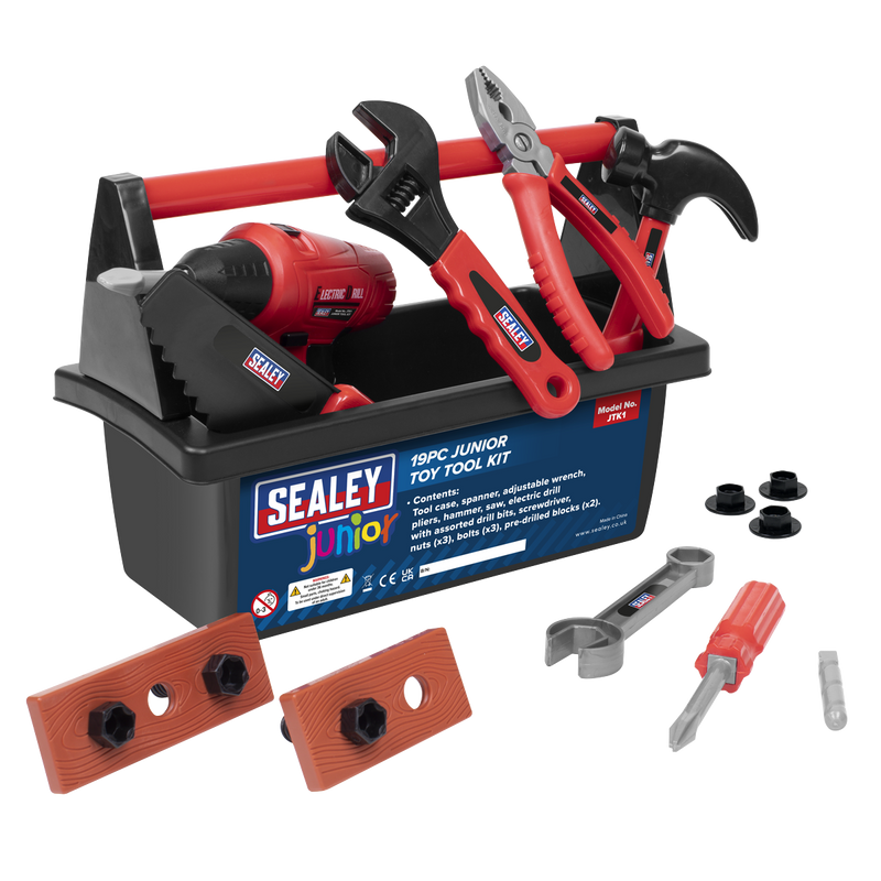 Sealey Junior Toy Tool Set 19 Piece Model JTK1 for Kids
