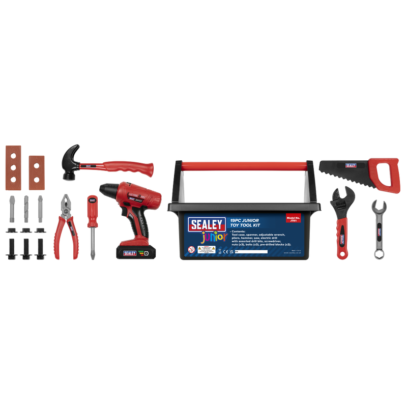 Sealey Junior Toy Tool Set 19 Piece Model JTK1 for Kids