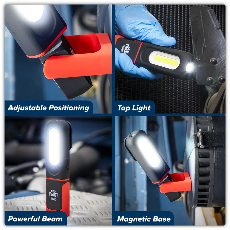 Sealey LED Inspection Light LED317 3W COB & SMD Rechargeable