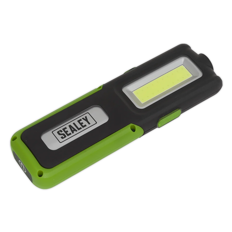 Sealey Rechargeable Inspection Light LED318G 5W COB & 3W SMD - Green