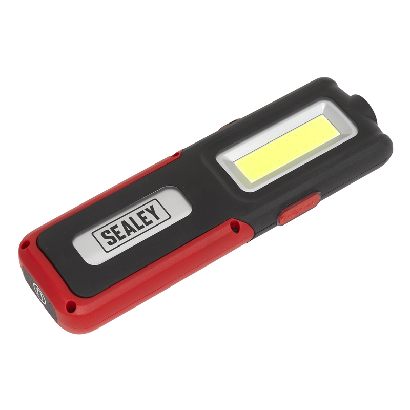 Sealey Rechargeable Inspection Light LED318G 5W COB & 3W SMD - Green