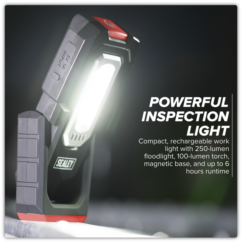 Sealey Wireless Rechargeable Inspection Light 3W COB 1W SMD LED