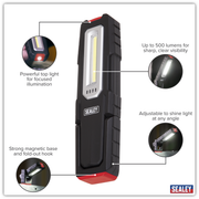 Sealey Wireless Inspection Light LEDWC04 5W COB & 1W SMD