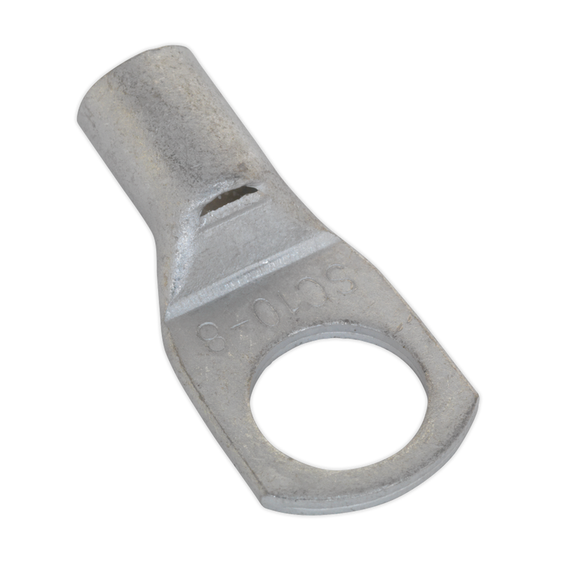 Sealey Copper Lug Terminal 10mm² x 8mm - Pack of 10