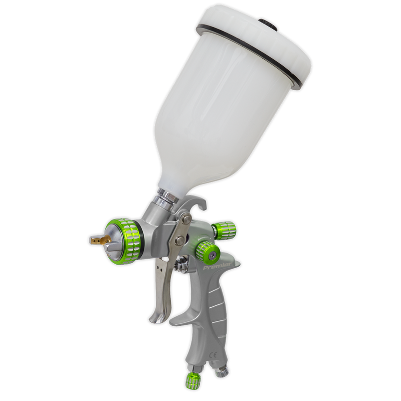 Sealey Premier LVLP Gravity Feed Spray Gun 1.4mm 600ml Capacity