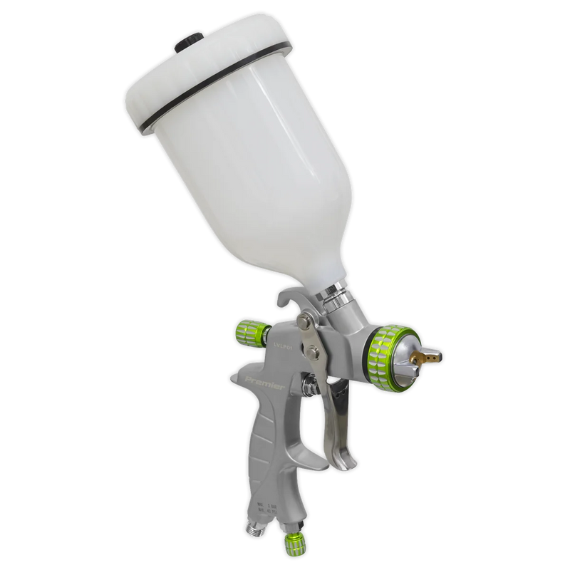 Sealey Premier LVLP Gravity Feed Spray Gun 1.4mm 600ml Capacity