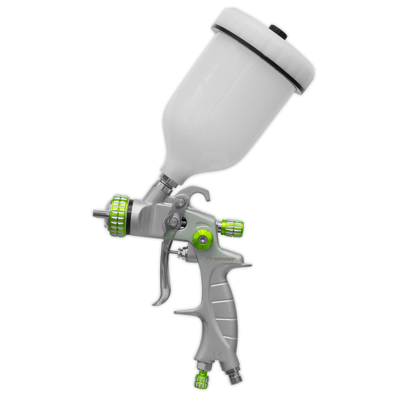 Sealey Premier LVLP Gravity Feed Spray Gun 1.4mm 600ml Capacity