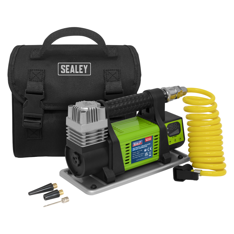 Sealey Digital Tyre Inflator MAC04D 12V 25L/min