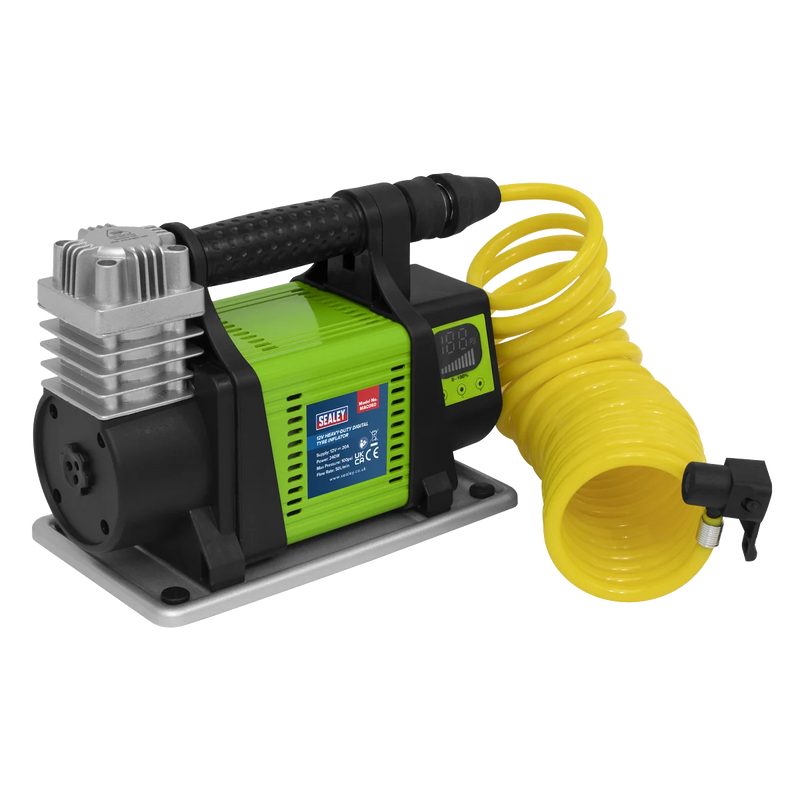 Sealey Heavy-Duty Digital Tyre Inflator 12V 50L/min