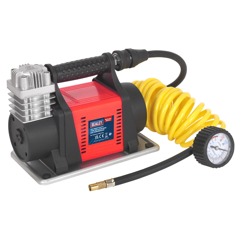 Sealey Heavy-Duty Tyre Inflator MAC05 12V 50L/min