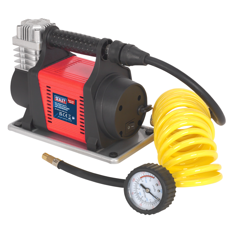 Sealey Heavy-Duty Tyre Inflator MAC05 12V 50L/min