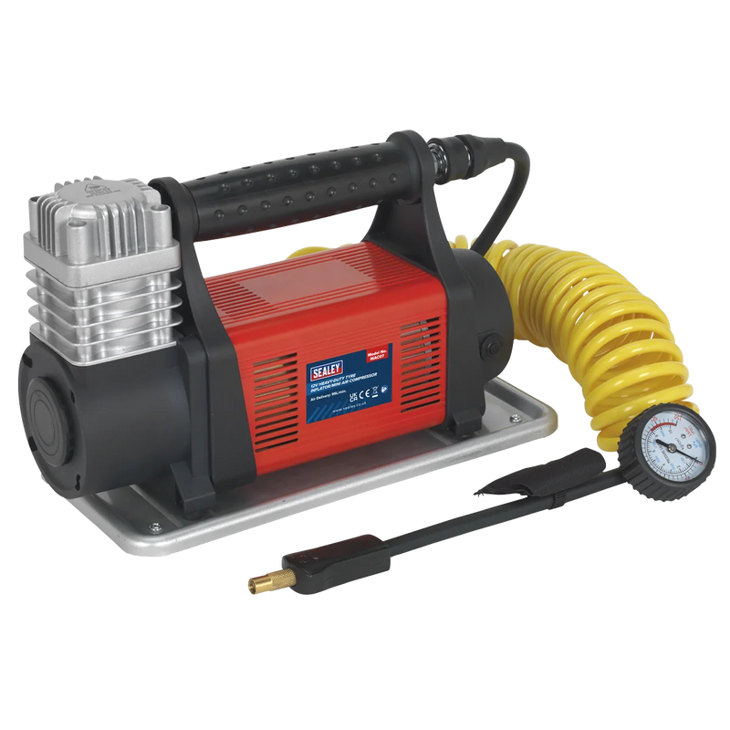 Sealey Heavy-Duty Tyre Inflator MAC07 12V 95L/min