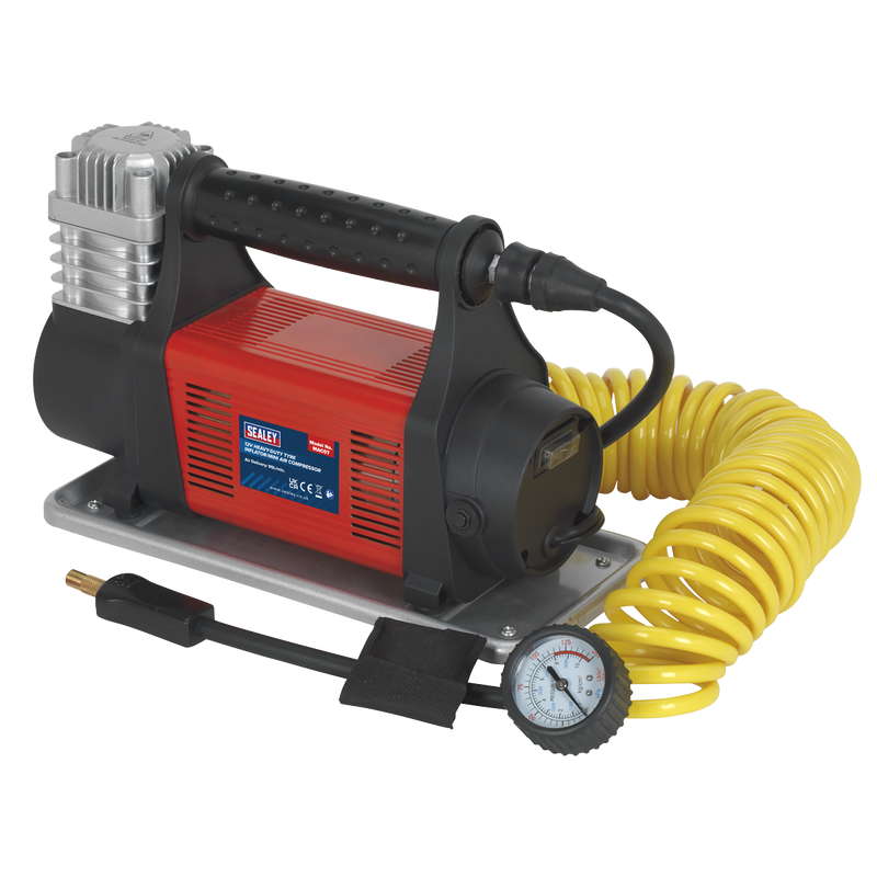 Sealey Heavy-Duty Tyre Inflator MAC07 12V 95L/min