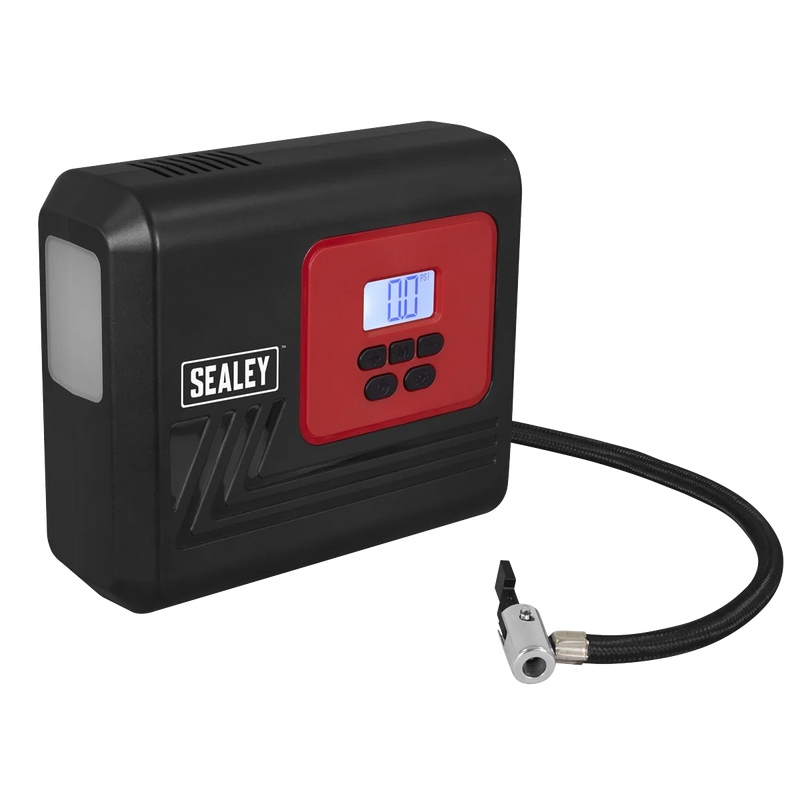 Sealey Tyre Inflator MAC12D 12V with Worklight 120psi