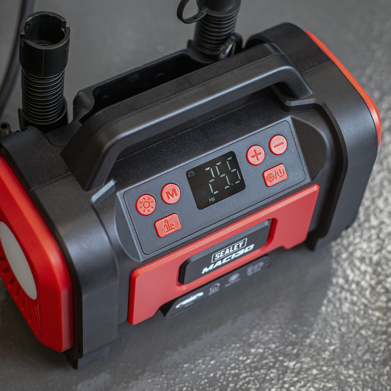 Sealey Tyre Inflator & High-Volume Air Pump MAC13D 120psi