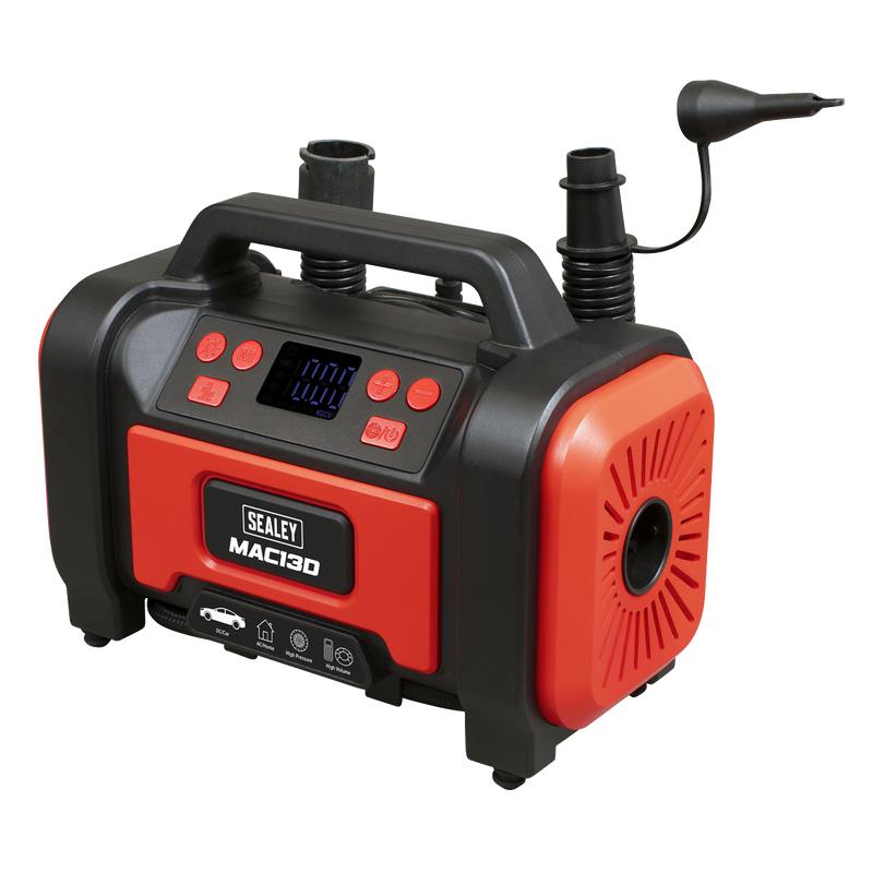 Sealey Tyre Inflator & High-Volume Air Pump MAC13D 120psi