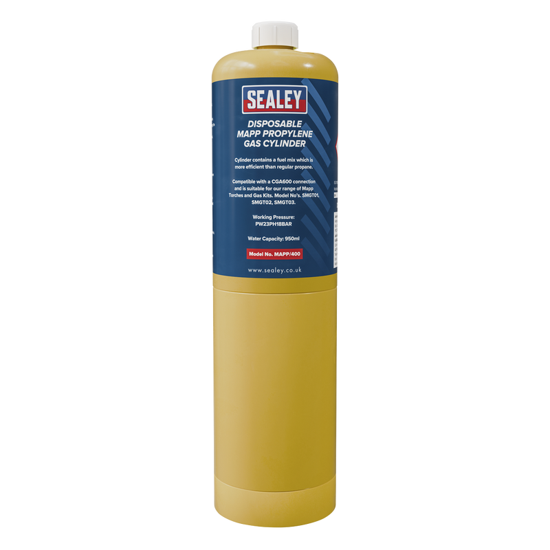 Sealey Disposable MAPP Gas Cylinder Pack of 12 - 11kg