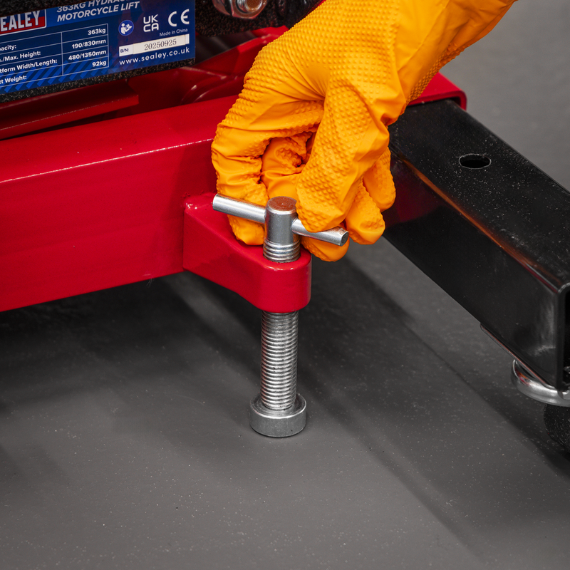 Sealey Premier Hydraulic Motorcycle Lift 363kg Capacity MC365