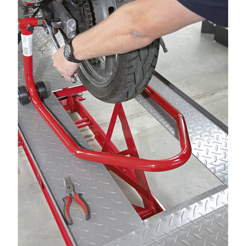 Sealey Hydraulic Motorcycle Lift 454kg Capacity MC401