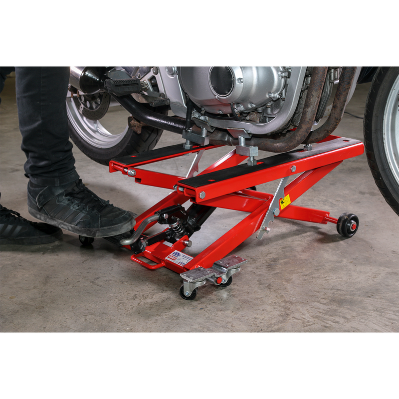 Sealey Hydraulic Motorcycle Scissor Lift 500kg Capacity MC4500