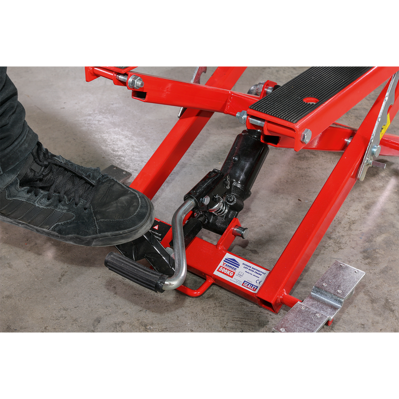 Sealey Hydraulic Motorcycle Scissor Lift 500kg Capacity MC4500