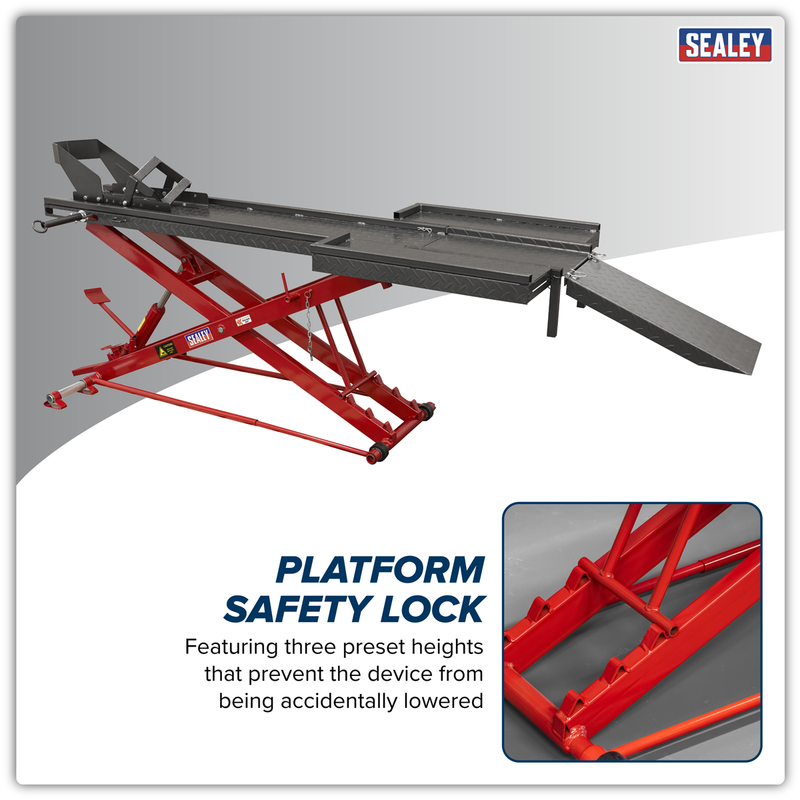 Sealey Hydraulic Motorcycle Lift 450kg Capacity Model MC550