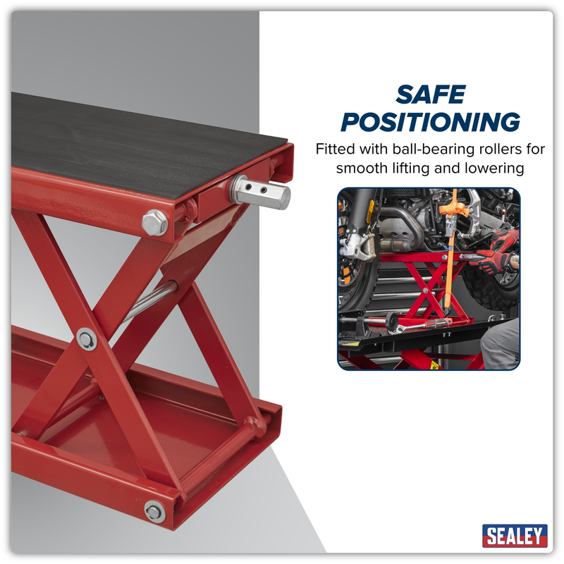 Sealey Motorcycle Scissor Stand 450kg Capacity MC5908