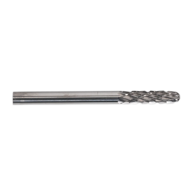 Sealey Micro Carbide Burrs 3mm Ball Nose Cylindrical - 3 Pack