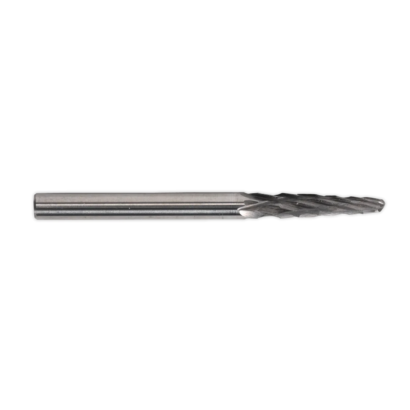 Sealey Micro Carbide Burr Ball Nose Taper 3mm - Pack of 3