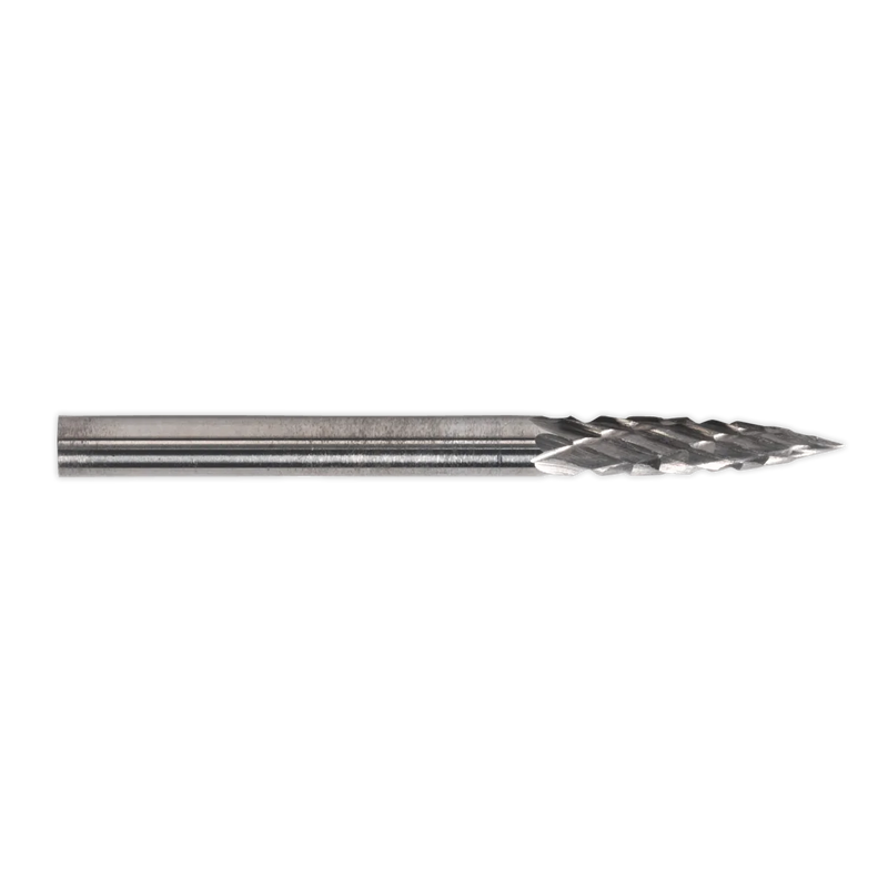 Sealey 3mm Pointed Tree Micro Carbide Burrs - 3 Pack