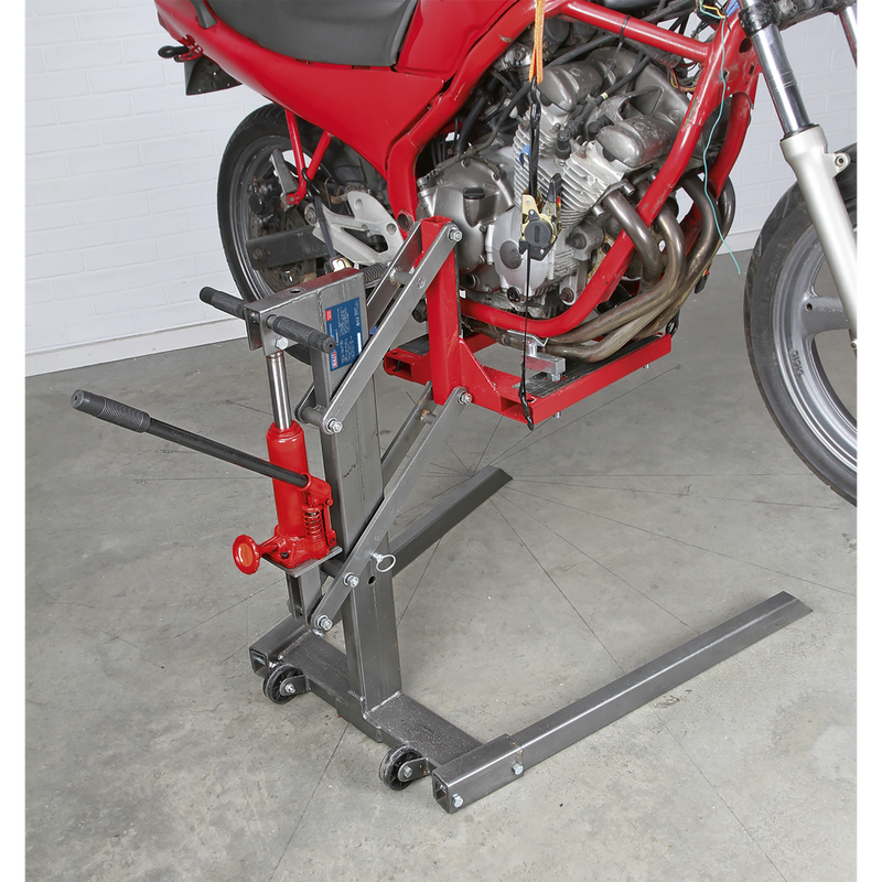 Sealey Single Post Hydraulic Motorcycle Lift 450kg Capacity