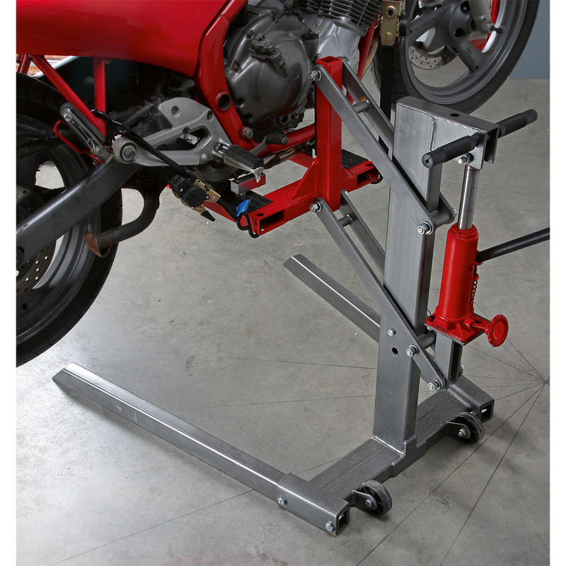 Sealey Single Post Hydraulic Motorcycle Lift 450kg Capacity