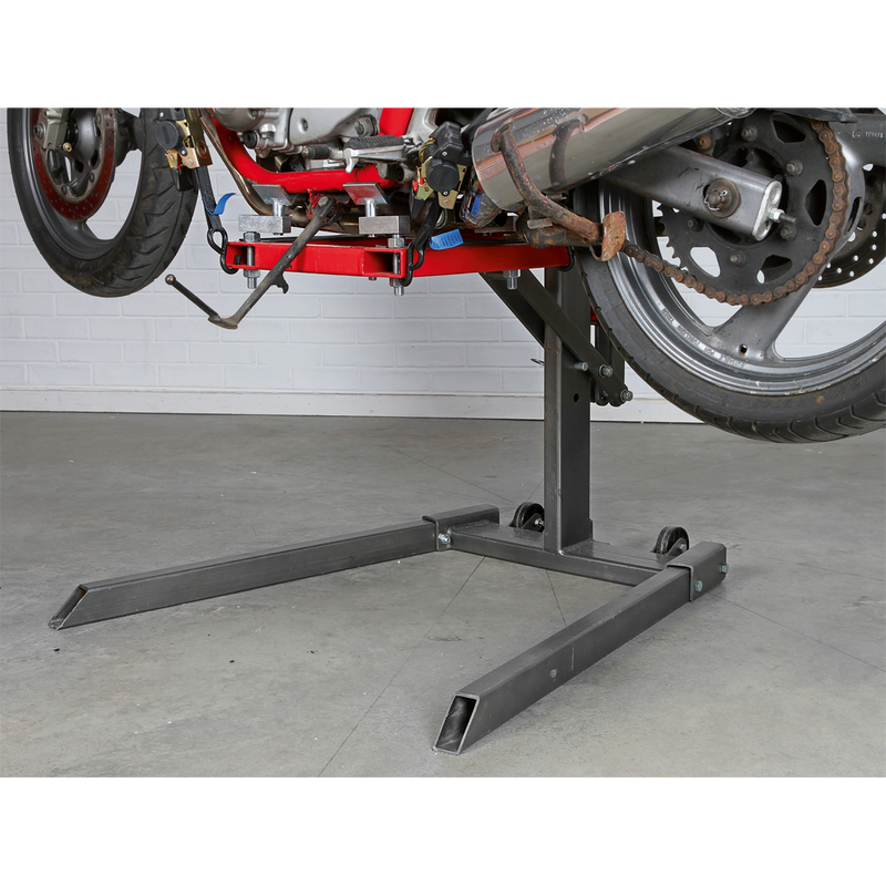 Sealey Single Post Hydraulic Motorcycle Lift 450kg Capacity