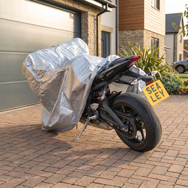 Sealey Motorcycle Cover Medium 2320x1000x1350mm MCM