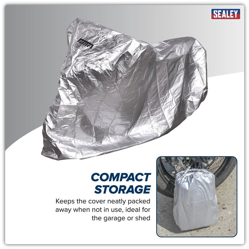 Sealey Motorcycle Cover Medium 2320x1000x1350mm MCM