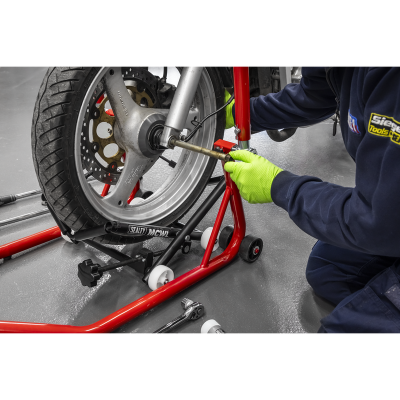 Sealey Motorcycle Wheel Adjustable Support with Rollers MCWL 4.5kg