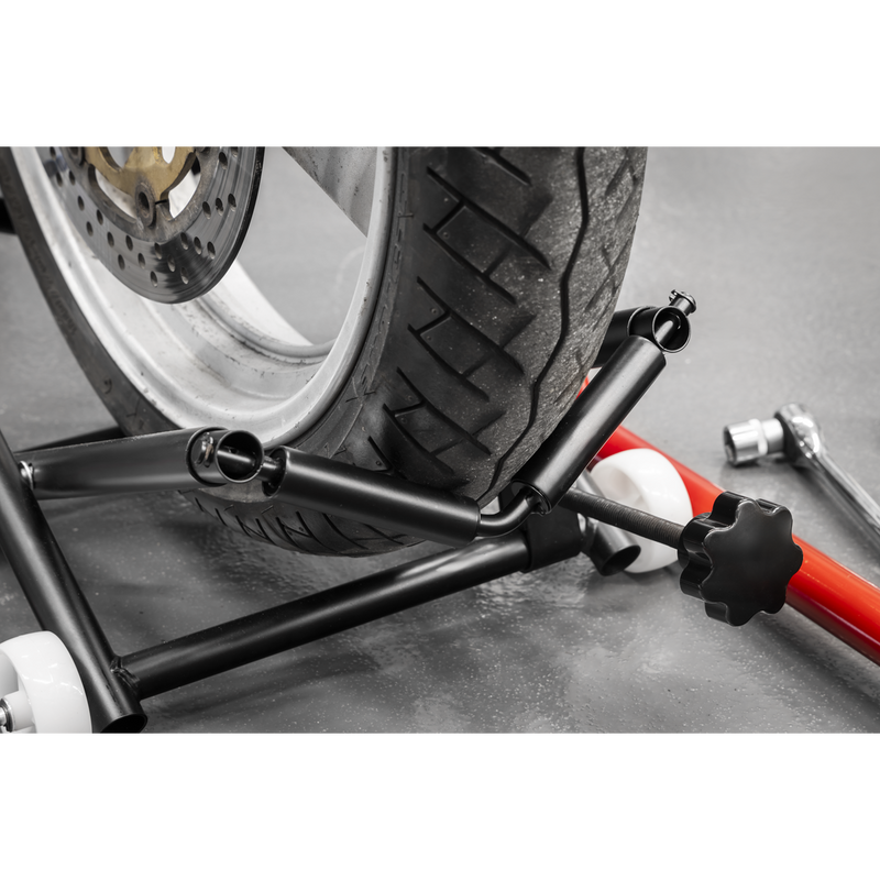 Sealey Motorcycle Wheel Adjustable Support with Rollers MCWL 4.5kg