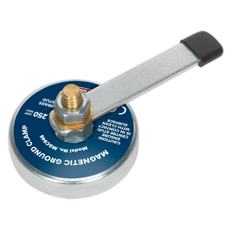 Sealey Magnetic Ground Clamp 250A Ø85mm Welding Accessory