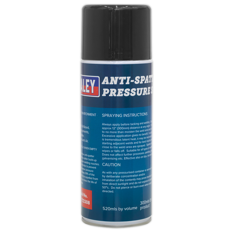 Sealey Anti-Spatter Pressure Spray 300ml - MIG/722308
