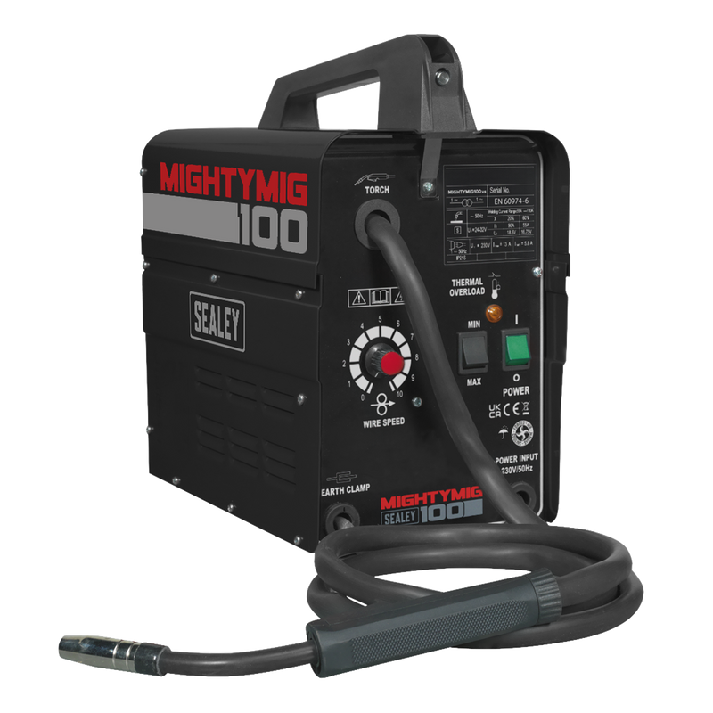 Sealey Gasless MIG Welder MIGHTYMIG100 100A 230V