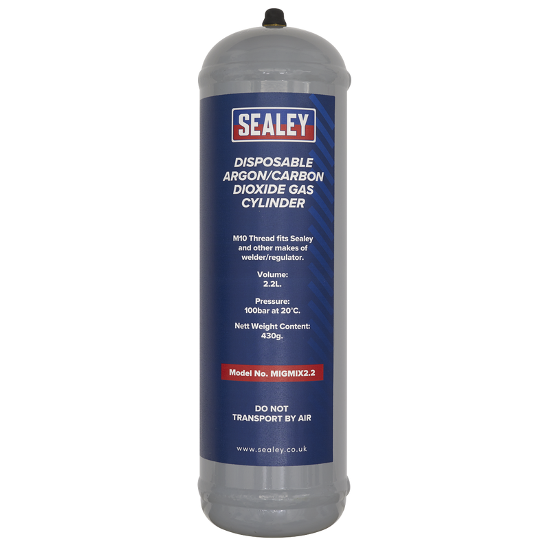 Sealey Disposable Gas Cylinder 430g MIGMIX2.24 Pack of 4