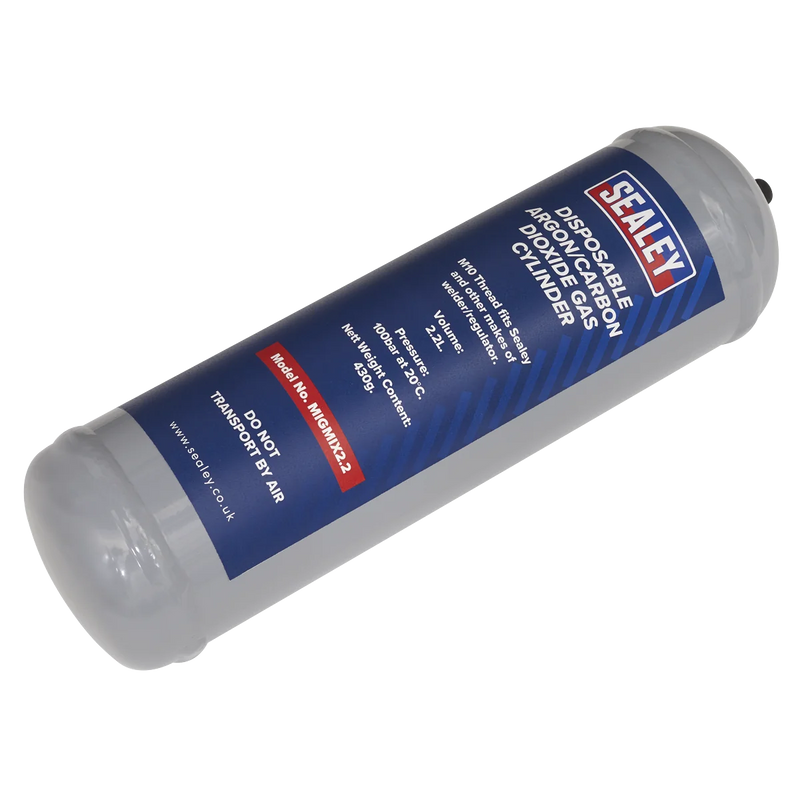 Sealey Disposable Gas Cylinder 430g MIGMIX2.2 for Welding