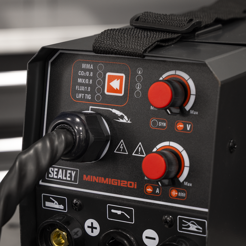 Sealey MIG/TIG & MMA Inverter Welder 120A 230V MINIMIG120i